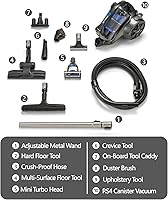Vista 2 de Prolux Aspiradora RS4 sin bolsa, ligera con doble filtración HEPA, cable retráctil de 25 pies, varita telescópica, versátil para suelos de madera