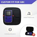 Case for Gameboy Color, Accessories for GBC, Rugged Shockproof Storage Bag with Egg Crate Foam - Game Cartridge Holder for 6 Games - Travel Carrying Case