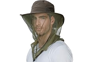 Comhats Net Nylon Mesh Mosquito Hat for Men Sun UV Protection