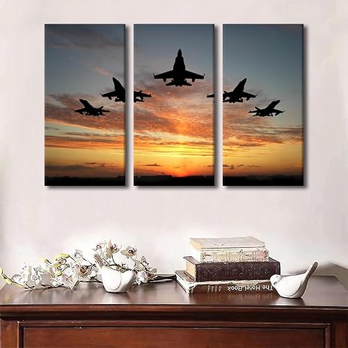 Miniatura 146 de Lienzo decorativo para pared, 3 piezas, póster de nariz de avión, arte de hélice gris, decoración del hogar, lienzo inspirador, decoración de pared