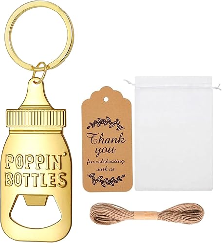 JSIXASO - Abridor de biberones para fiesta de boda, 30 unidades, para baby shower, regalos de fiesta (multicolor1)