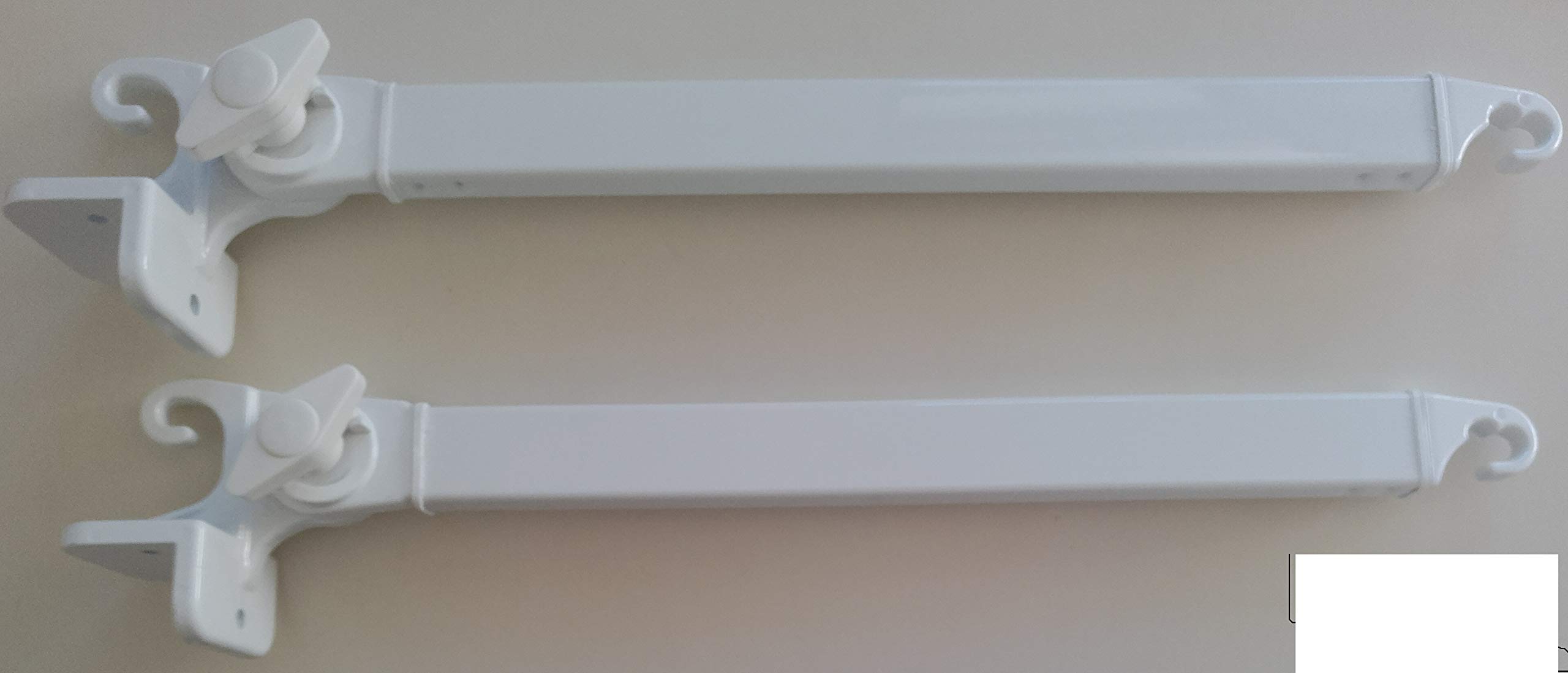 Braccetti Per Tenda Da Sole | Fissaggio Ringhiera O Muretto | Regolabile 0-180° | Bianco O Marrone - Foto 6