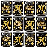 Taille parfaite : vous recevrez 12 pochettes lumineuses noires et dorées pour lampes de table, mesurant chacune 27 x 10 cm une fois dépliées. Cette taille est parfaitement proportionnée pour décorer la plupart des bougies et des ampoules