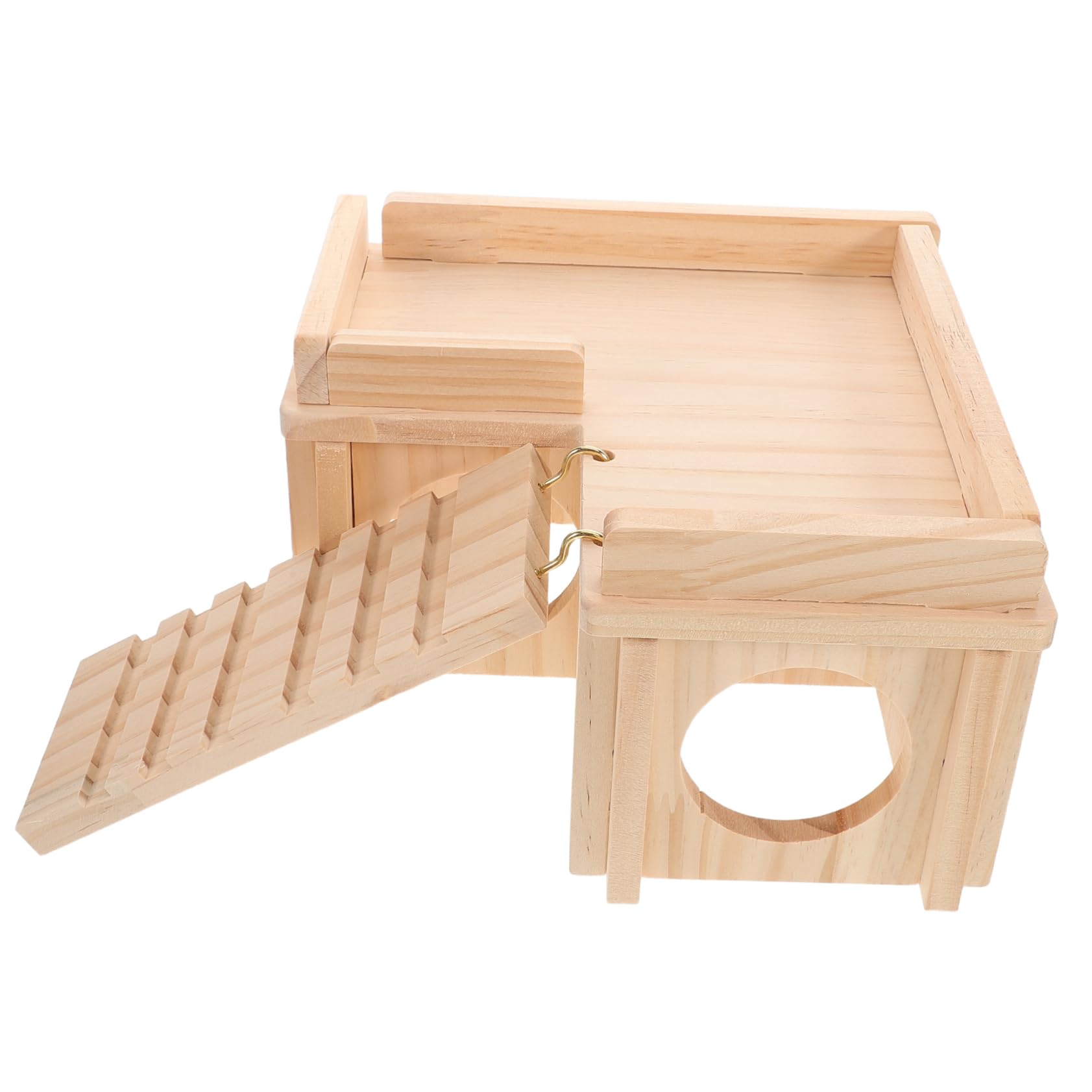 Hábitat Reptil de Madera con Escalable y Plataforma para Espacioso para Dragones Barbudos Desmontable para Limpieza Fácil para Terrarios y Recintos Reptiles