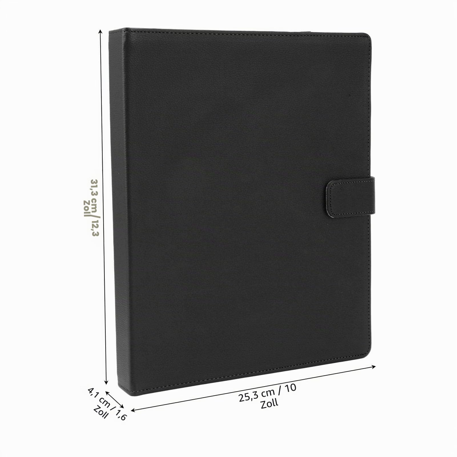 Notenmappe A4, PU-Leder mit 60 Seiten und Seitenzahlen, Musikmappe PVC-Innenseite 30 Blatt for Studenten, Musikbegeisterte, Band, Orchester, Chor