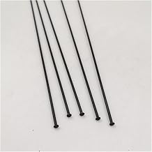 Bicycle Spokes 24 Pieces A Lot 15 Gauge Diameter 1.8 mm Black Color Bike Spokes 304 Stainless Steel Straight Pull Mountain Bike Spokes with Cap for Mountain Bike 700C Wheels Color 277mm