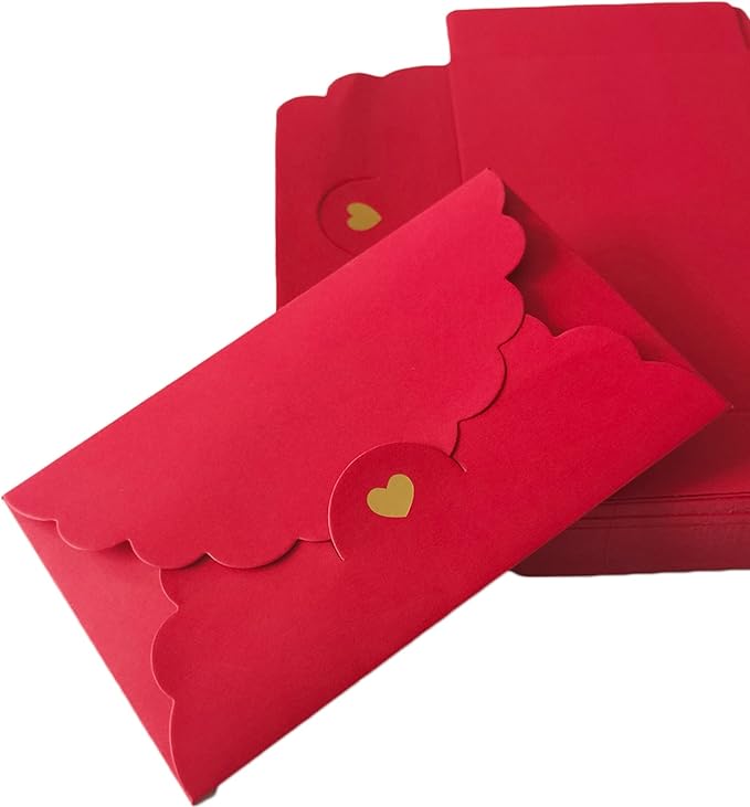 Set Di 6* Cartoline Di Natale Fatte A Mano 5x7" Con Busta