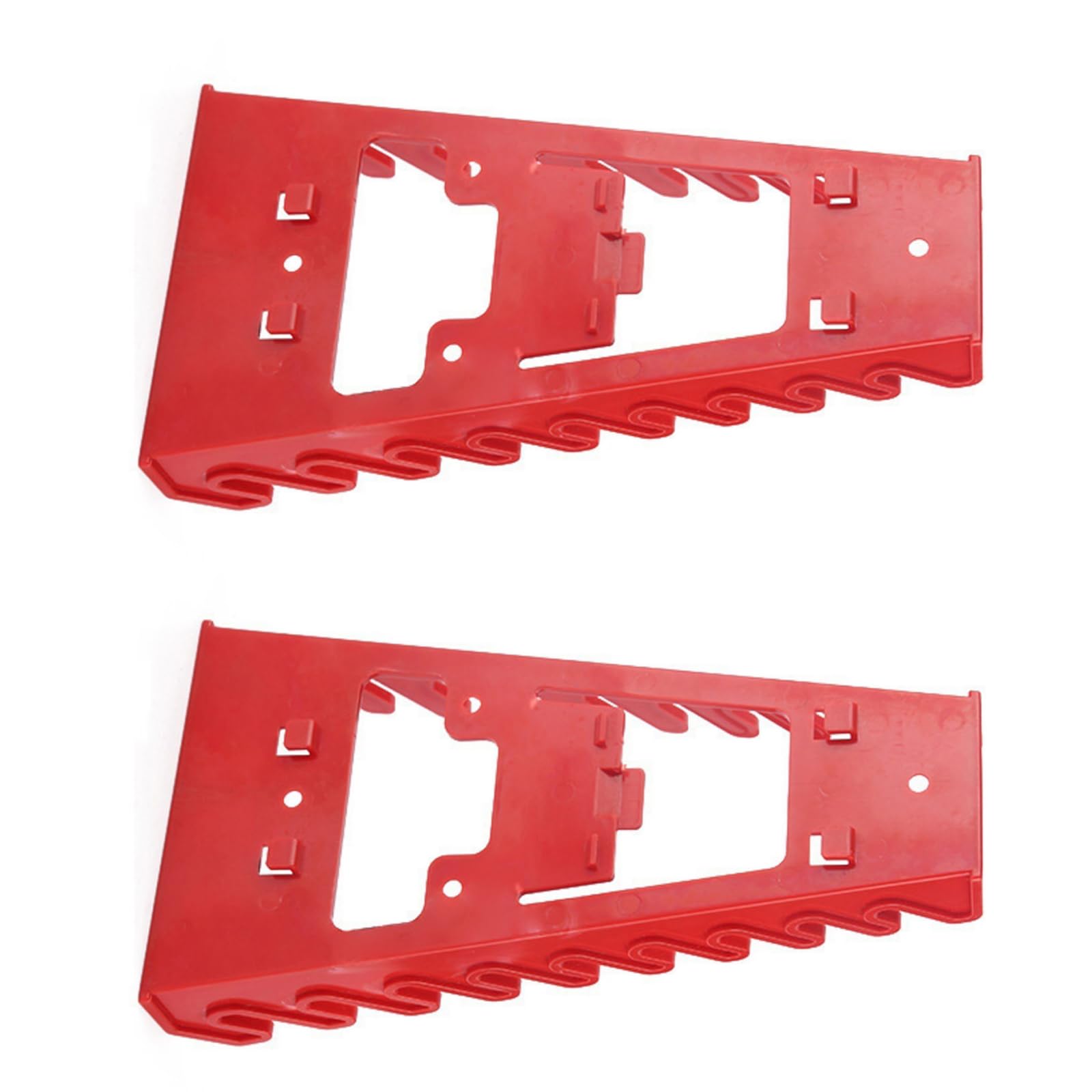 Thatiarry Red Strength Engineering Tool Hook Rack With Multigroove Design For Efficient Workshop Tool Organization Multislot Holder