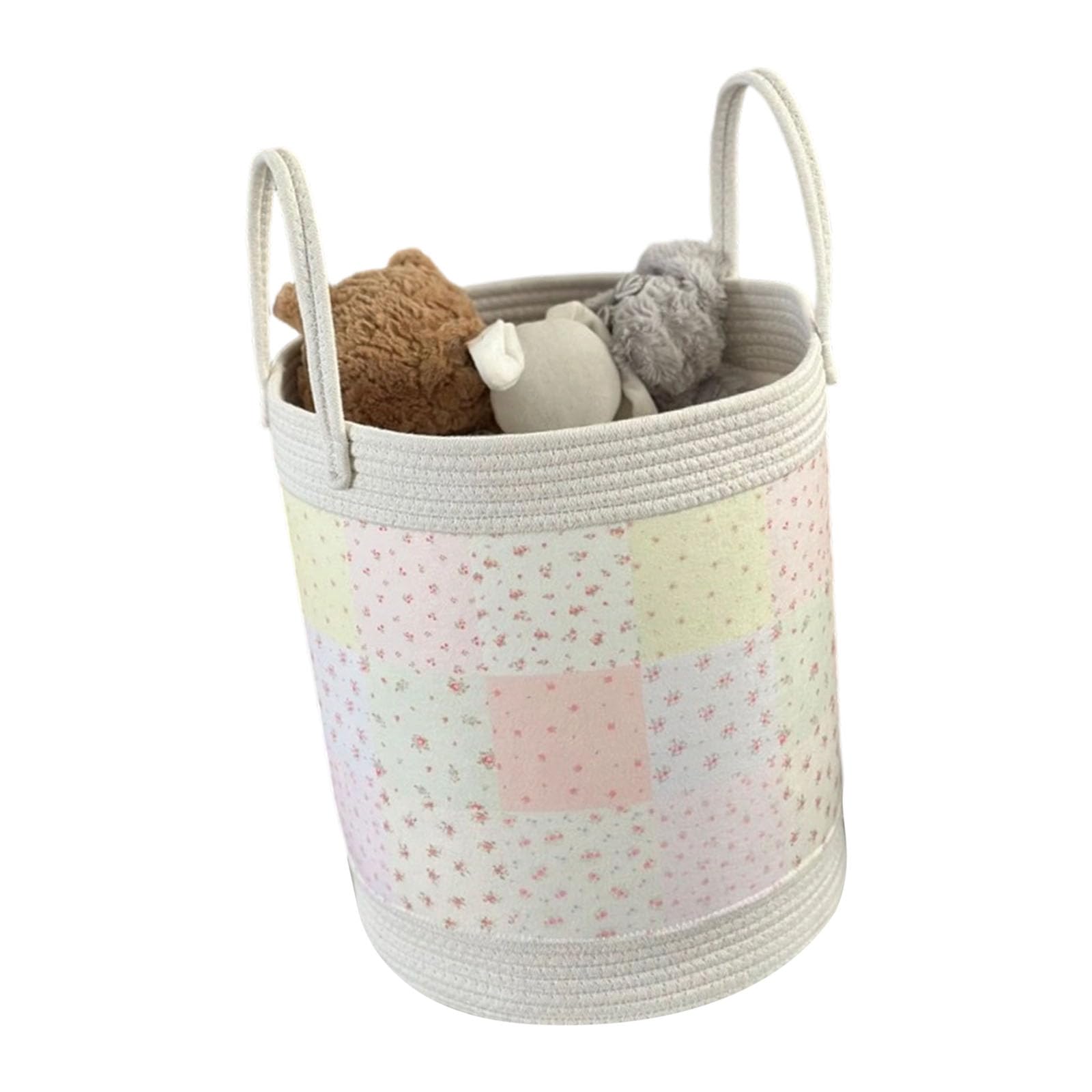 Attractive Fabric Clothes Bin with Reinforced Frame for Dorm Apartment or Nursery Organization Lovely Dirty Clothes Bin
