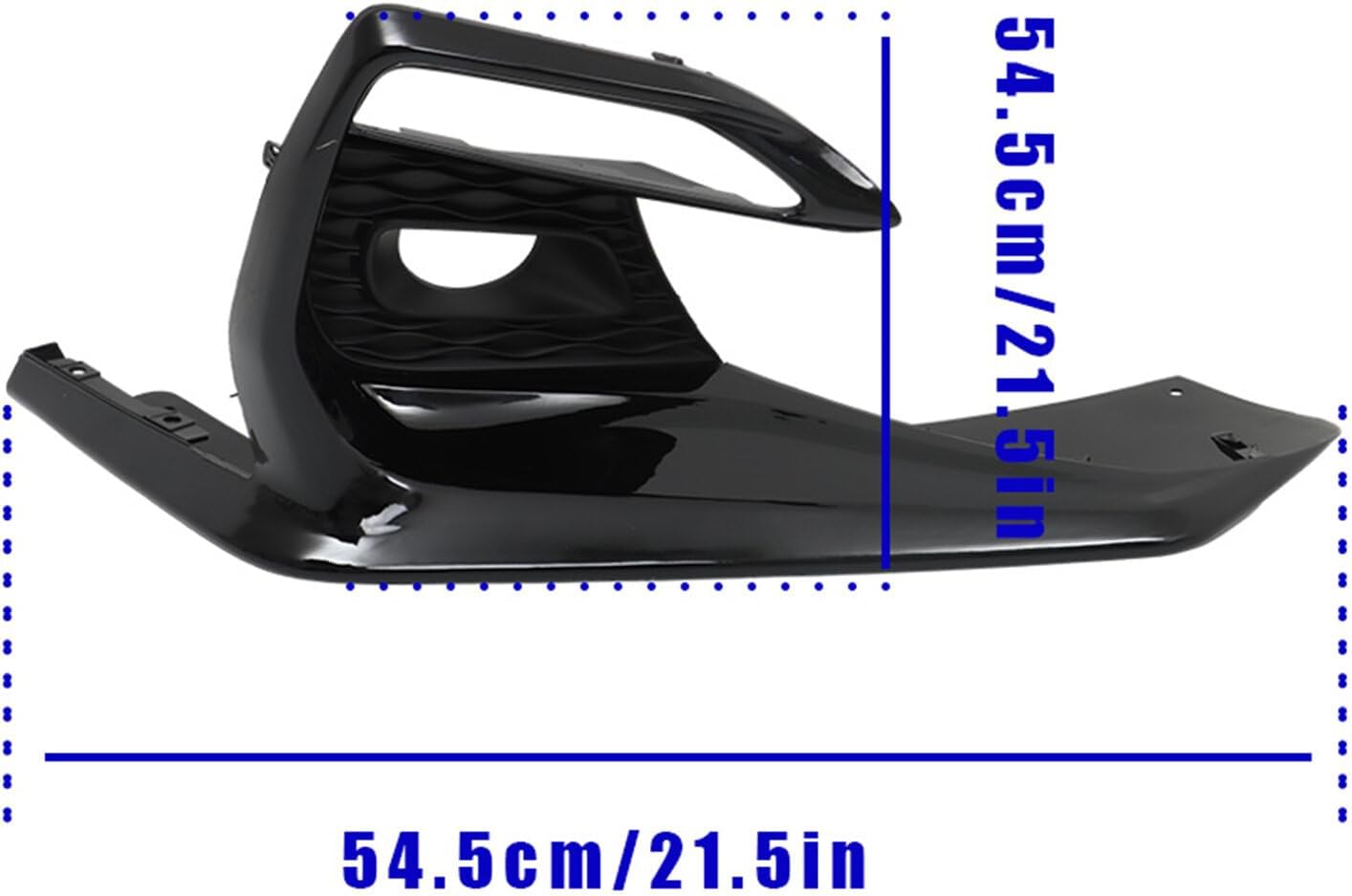 WFLNHB Left & Right Black Fog Light Lamp Bezels Cover Repalcement for Infiniti Q50 Sport 2018-2020 Fog Light Cover Trims 622576HJ0A