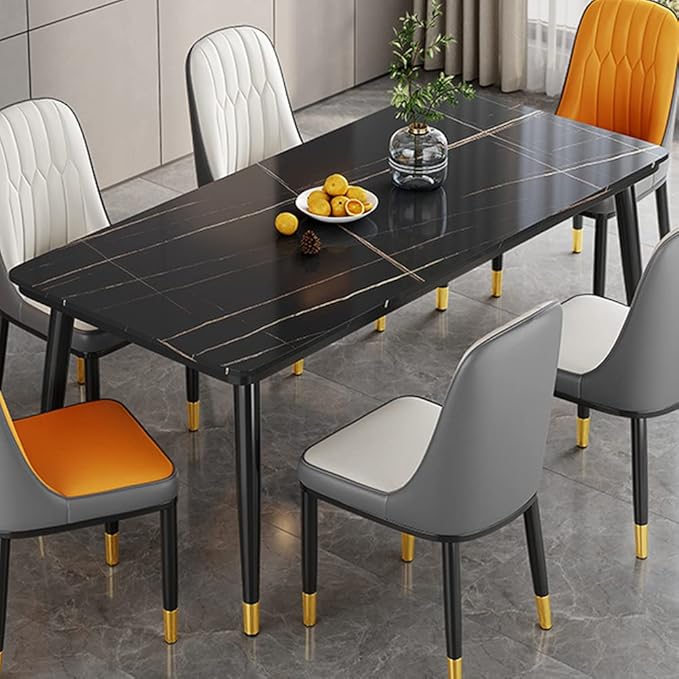 BAYCHEER Contemporary Style Rectangle Dining Table Stone Furniture for
