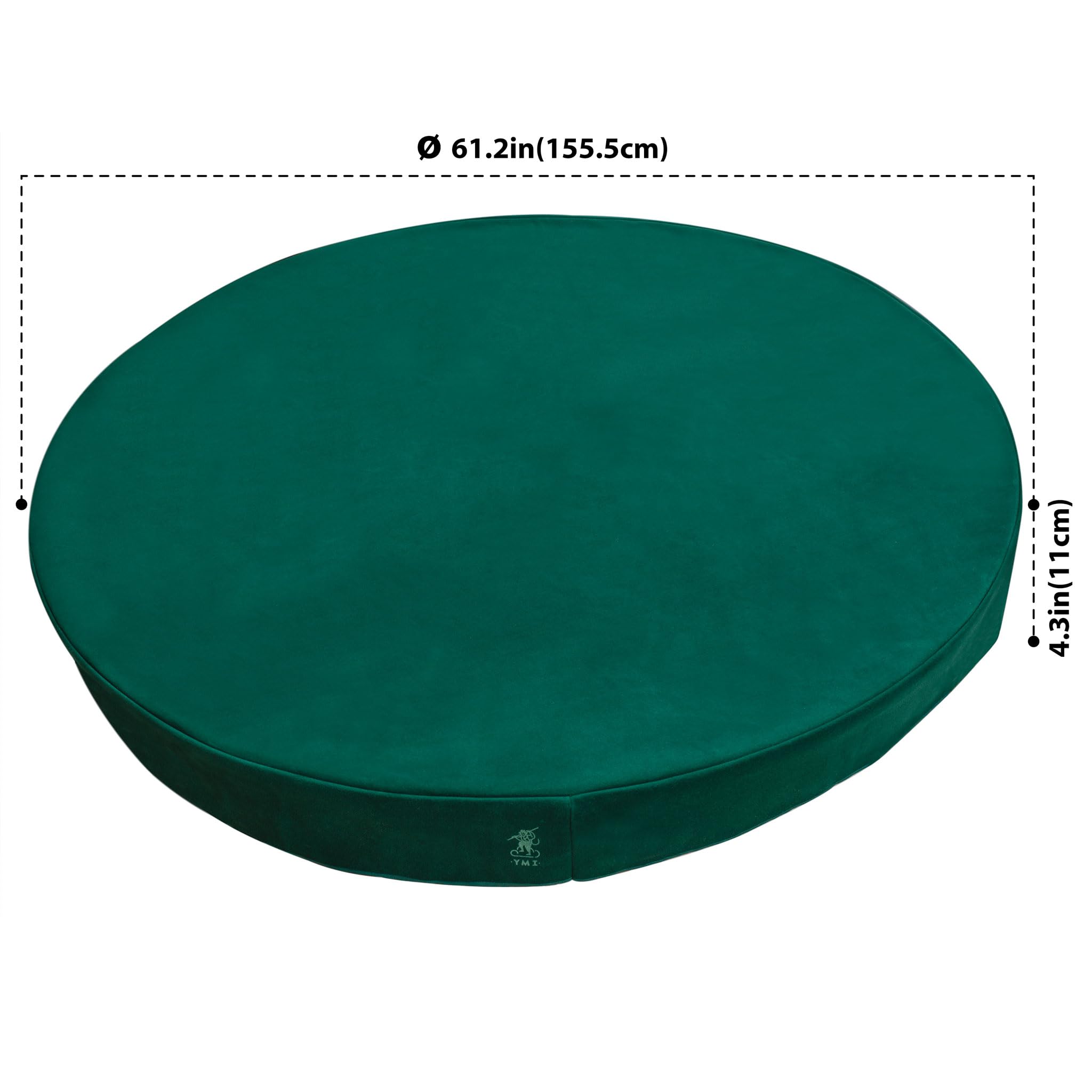 Yellow Mountain Imports Professional Grade Green Round Table Cover for Card Games, Mahjong, Board Games, Dice Games, and More - 61.2" - Image 5