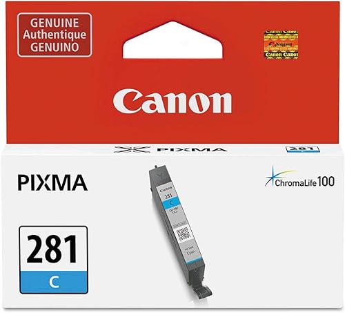 Miniatura 3 de Canon Tinta genuina CLI-281 cian, compatible con impresoras TR7520, TR8520, TR8620, TS6120, TS6220, TS6320, TS702, TS8120, TS8220, TS8320, TS9120,