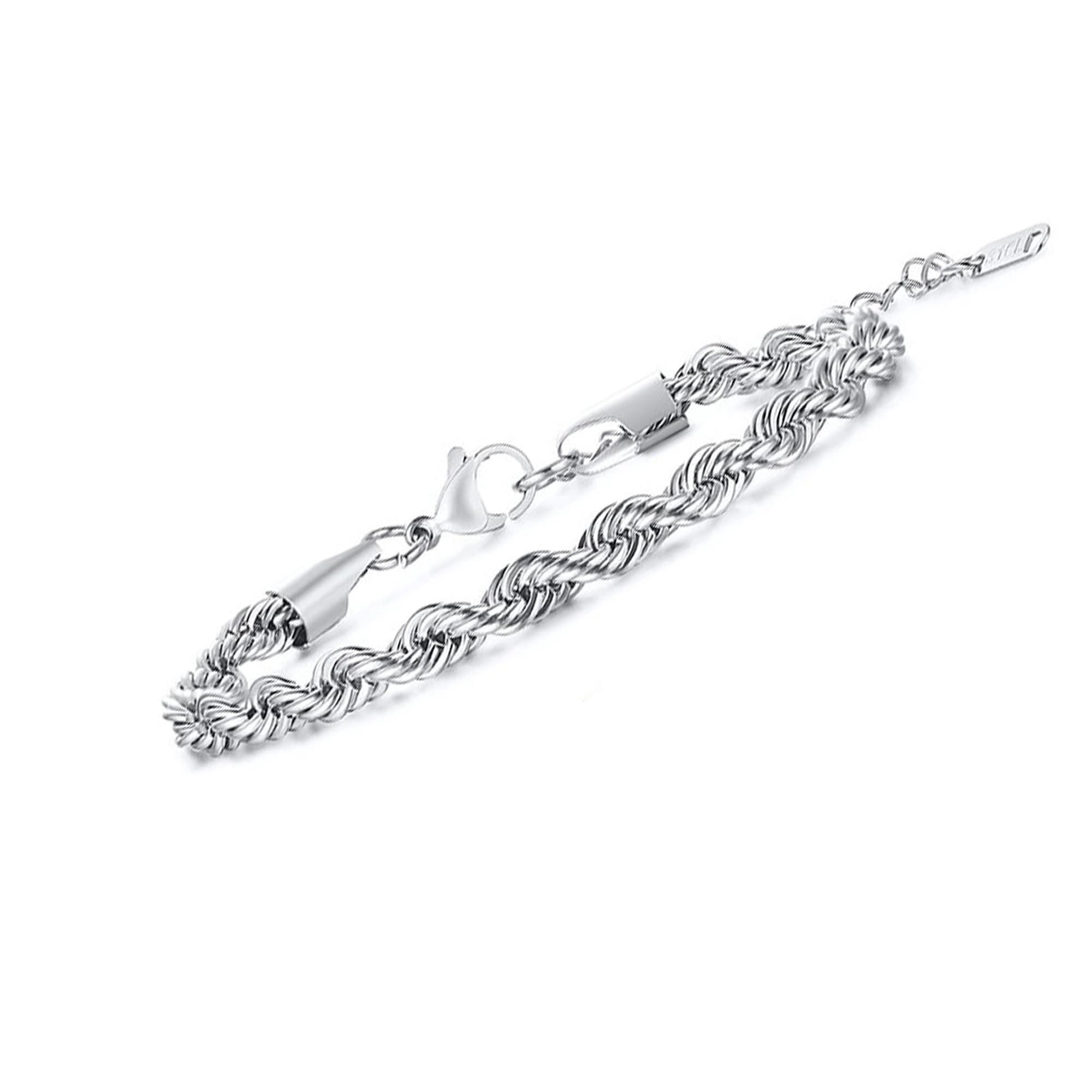 Fashion Frill Stylish Silver Bracelet For Men Stainless Steel Silver Chain Bracelet For Men Boys Mens Bracelets Jewellery (B0CBV82KC6) Amazon Price History, Amazon Price Tracker