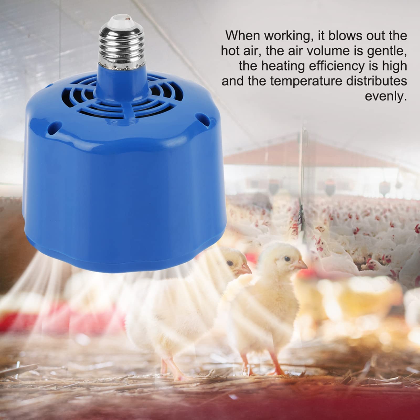 Joyzan Riscaldamento per Polli, Lampada Calore Pulcini Lampade Riscaldante Coltivazione 100W a 300W 220V Termostato Riscaldatore Pollo Maiale Pollame Serra Animali da Compagnia Bestiame Fiori Piante