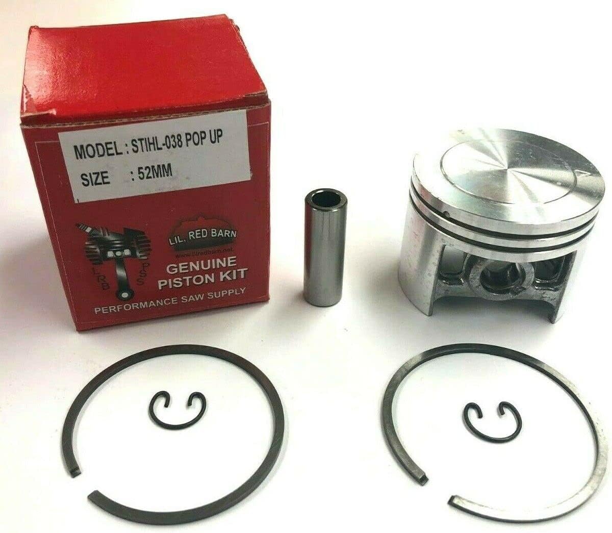 Pop Up Piston Compatible With Stihl 038 Magnum 52mm Replaces #1119-030-2002 Extra Compression And Power. Two Day Standard Shipping To All 50 States!