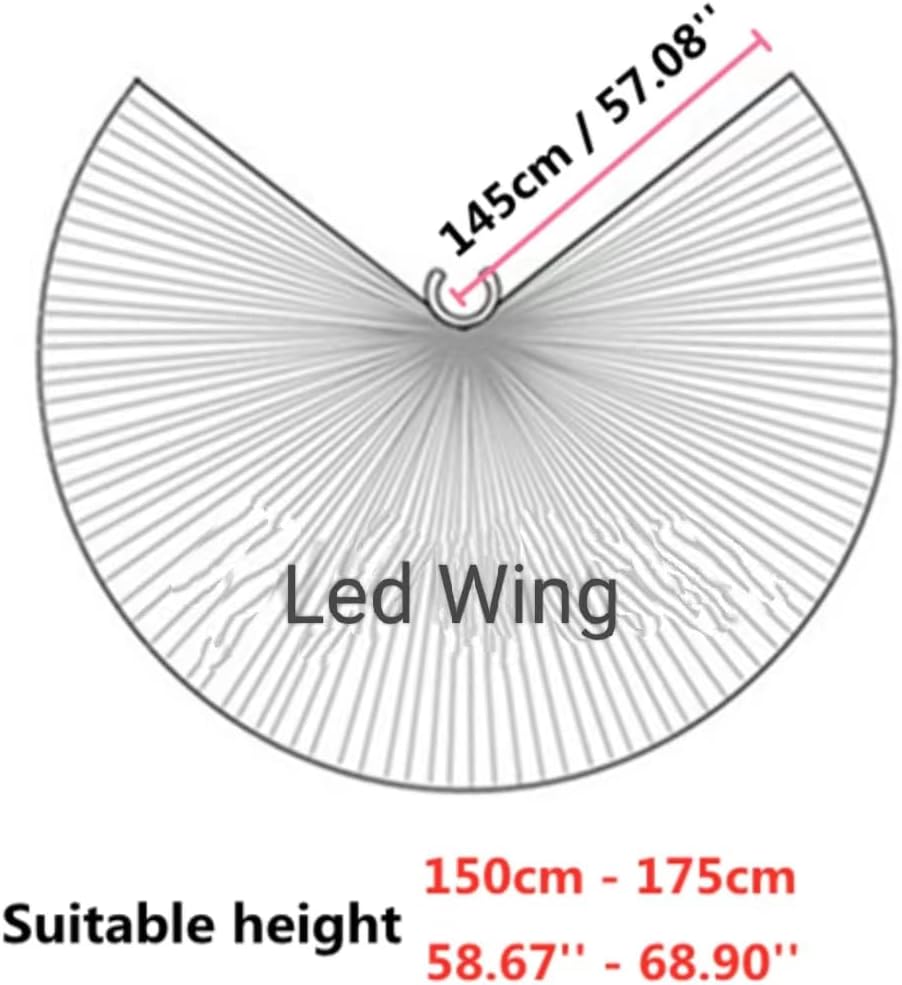 【LED ISIS Wing】 Belly Dance Accessory Costume, Butterfly Wings with Sticks, Halloween Decoration, Christmas, elf Makeup, Anime