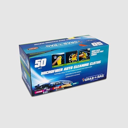 Miniatura 8 de Paño de limpieza de microfibra GrabaRag, suave, altamente absorbente, sin pelusas, reutilizables, sin manchas, para casa, cocina, baño, automóvil,