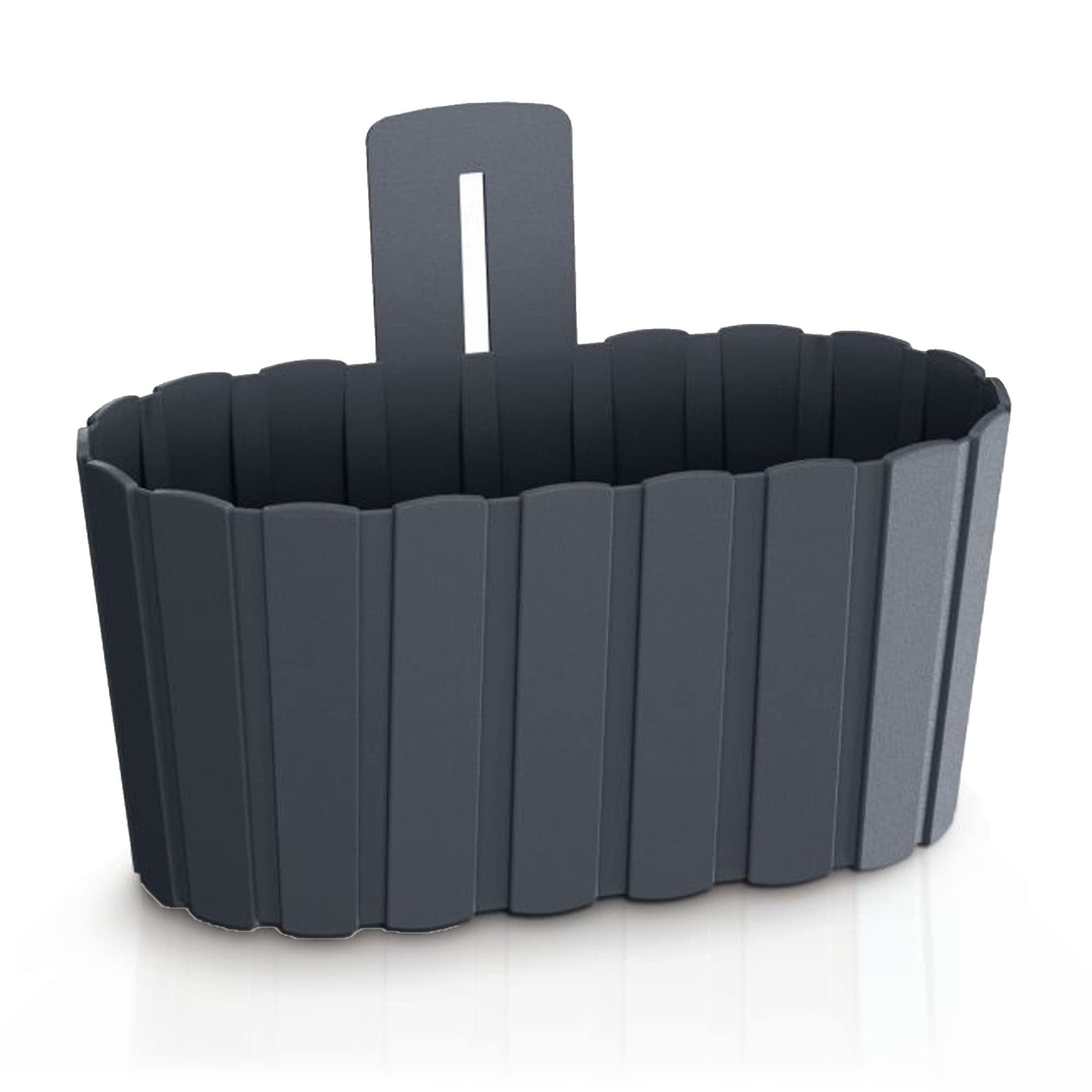 Prosperplast BOARDEE WALL 3.3 L Wall Pot, Dimensions (mm) 274 x 150 x 202, Colour: Anthracite