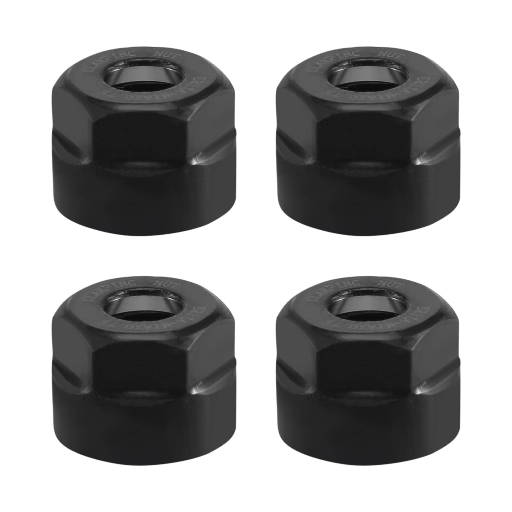 Lonrtesw 4Pcs ER11-A Type M14 Thread Collet Clamping Hex Nuts, for CNC Milling Chuck Holder Lathe