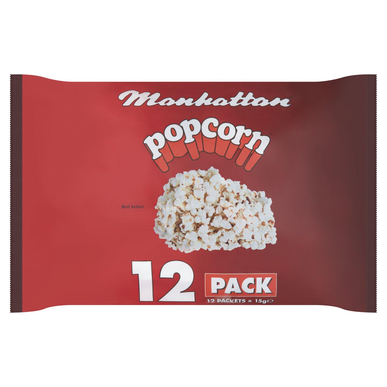Manhattan Salted Popcorn Bags 12 Pack (180 g)