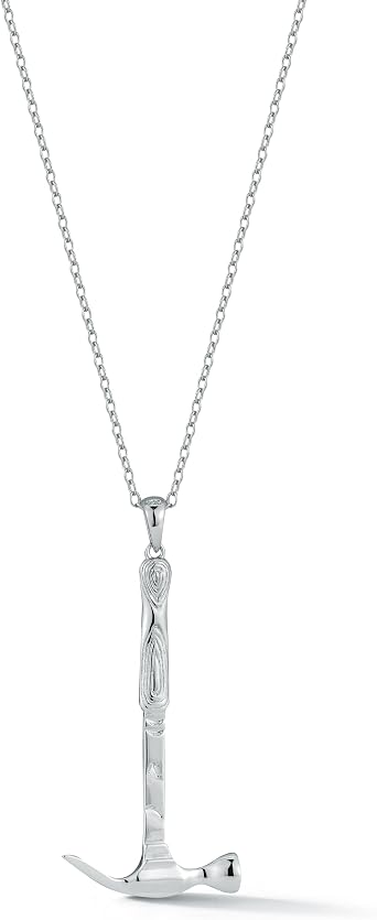 Hammer Necklace, Silver