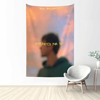 Alec Benjamin Tapestry Art Home Wall Hanging Classic Rock Band Tapestries 60 x 40 inch for Living Room Dorm Office