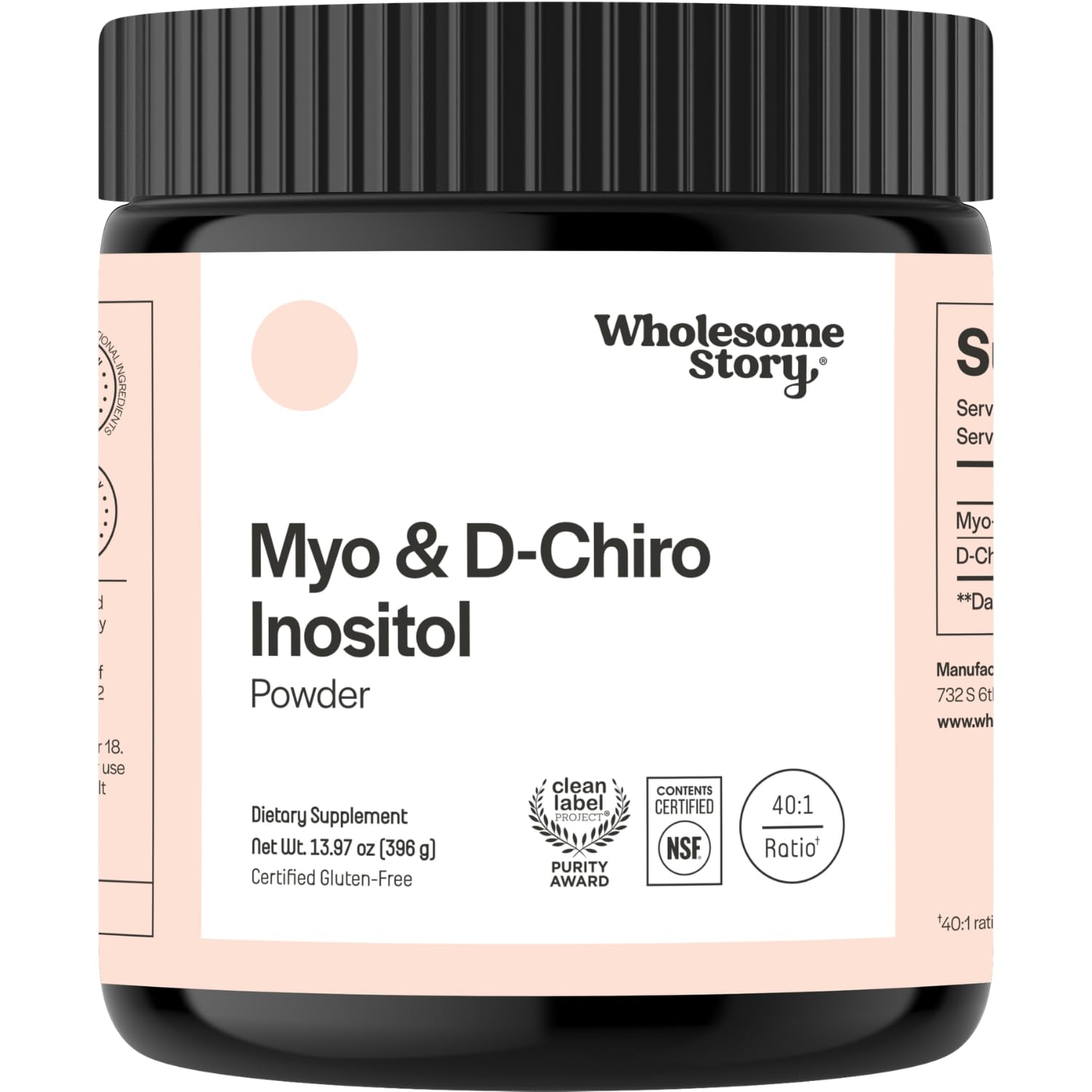 Wholesome Story Myo-Inositol & D-Chiro Inositol Supplement for Women | Fertility Supplements for Hormonal Balance & Ovarian Health Support | Myoinositol | Ideal 40:1 Ratio | 90 Servings — Amazon image 13