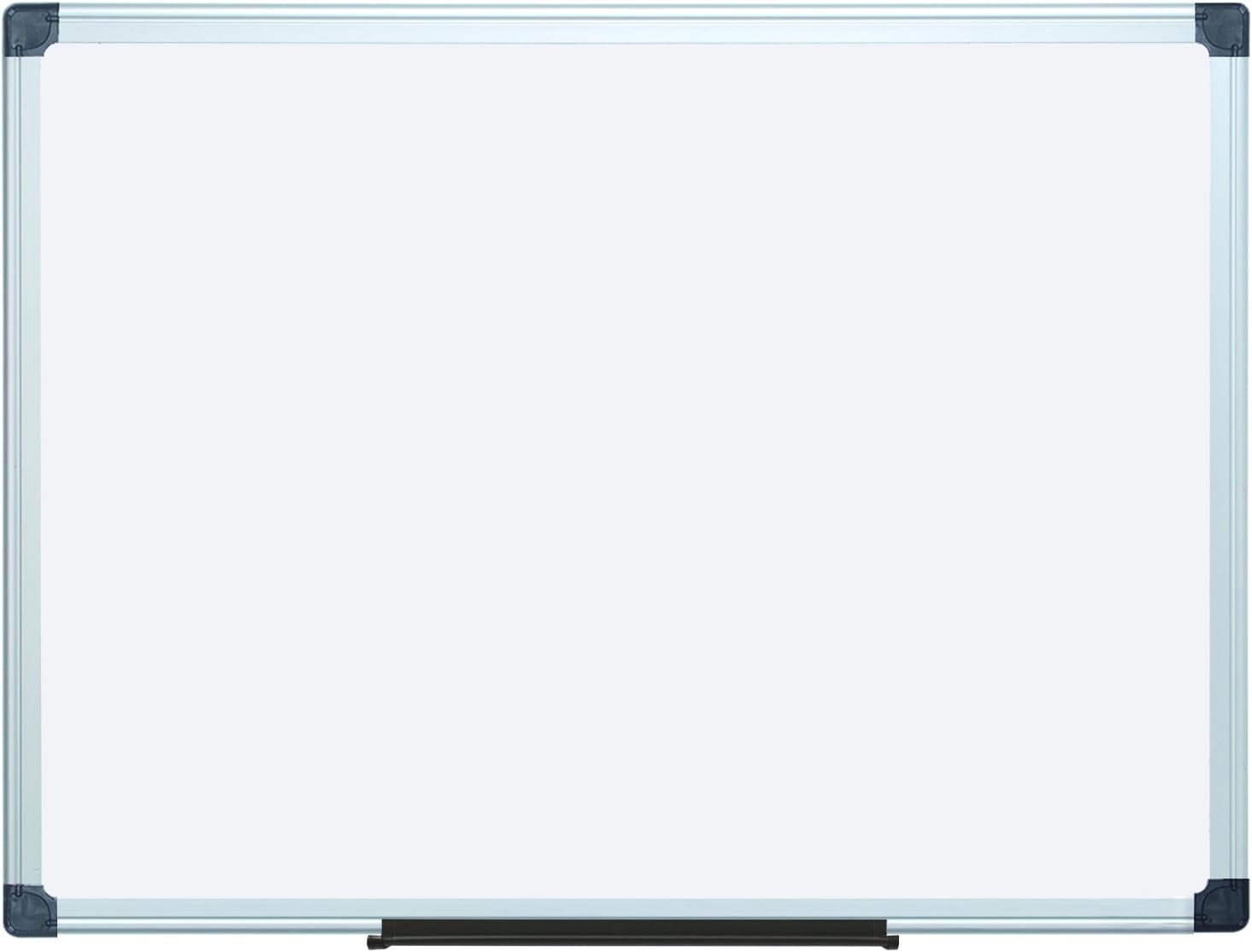 MasterVision Super Value Maya Porcelain Dry Erase Board, 3' x 4', Aluminum Frame, White (CR0801170MV)