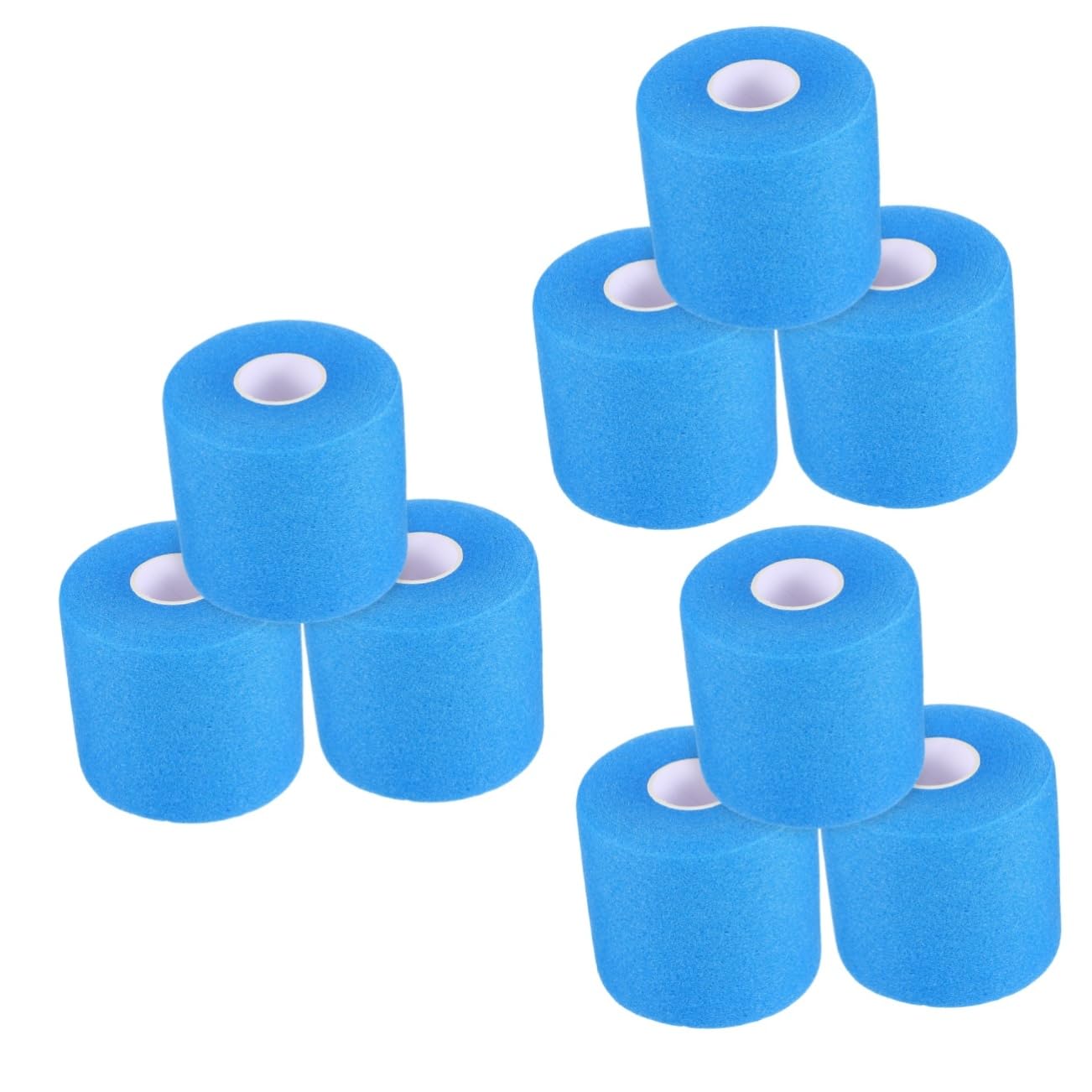 Kisangel Tragbares Athletentape Schneidbares Sporttape Sport-armbänder Atmungsaktives Sporttape Sportband Gelenkschutzbandagen Sport-vorband Fußballband Schwamm Blue