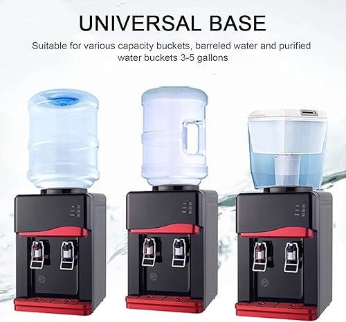 Miniatura 3 de Top Loading Dispensador de enfriador de agua, dispensador de enfriador de agua caliente y fría para 3 a 5 galones, dispensador de enfriador de agua