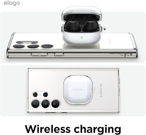 Miniatura 6 de elago Funda transparente compatible con Samsung Galaxy Buds FE (2023), material de TPU de alta calidad, recortes precisos, protección contra caídas,