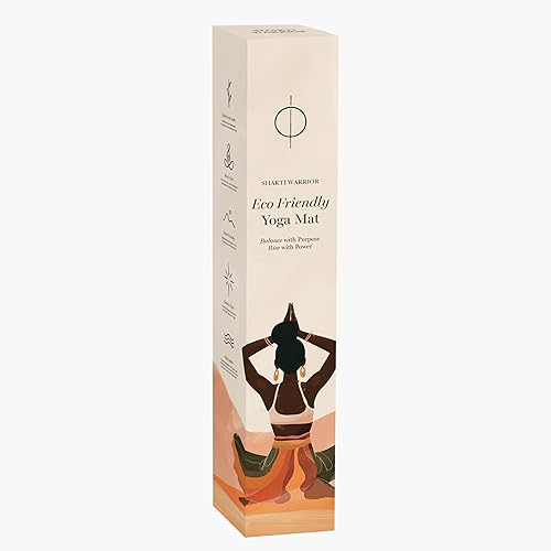 Miniatura 6 de Shakti Warrior Chakra - Tapete de yoga de corcho con diseño artístico, tapete ecológico de alta calidad, antideslizante, no tóxico, ideal para yoga