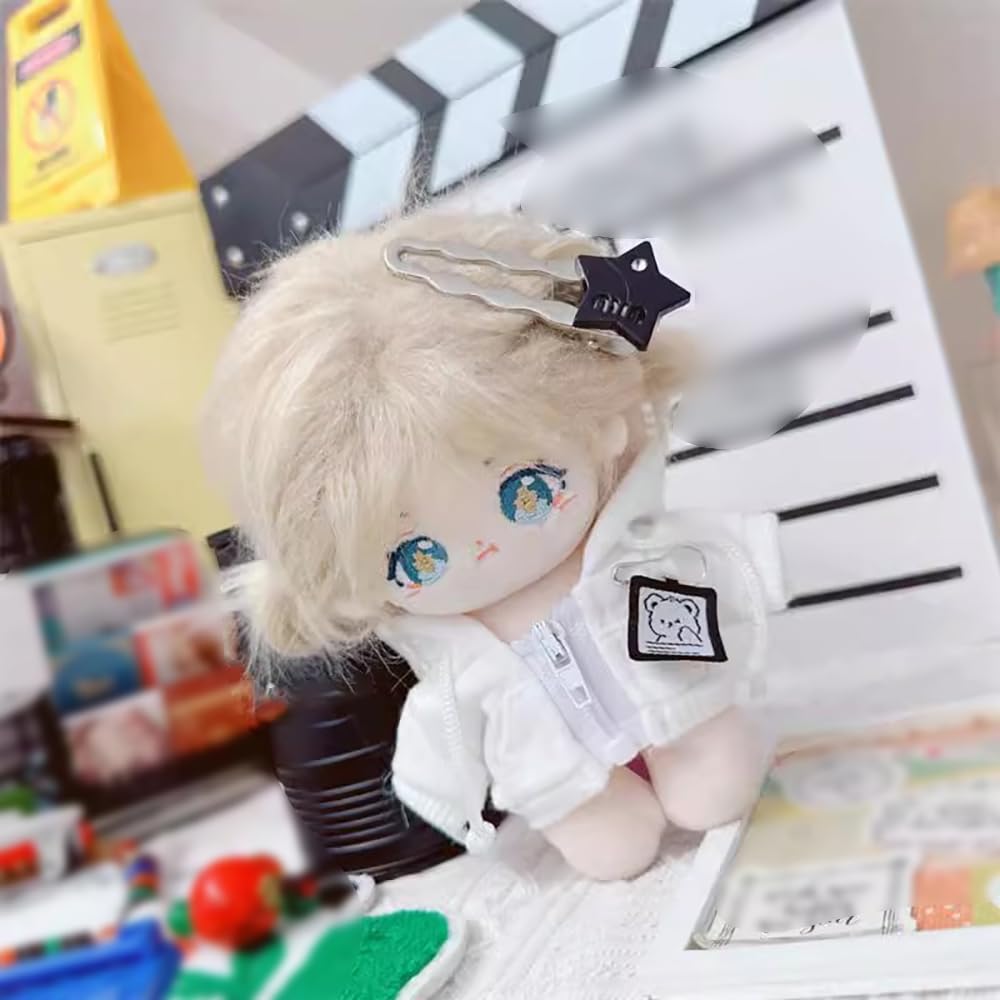 Niannyyhouse Plush Doll Clothes | Hoodie Cardigan For 10cm-20cm Stuffed Animals | Soft Toy Outfit (Black, 20cm) - View #7