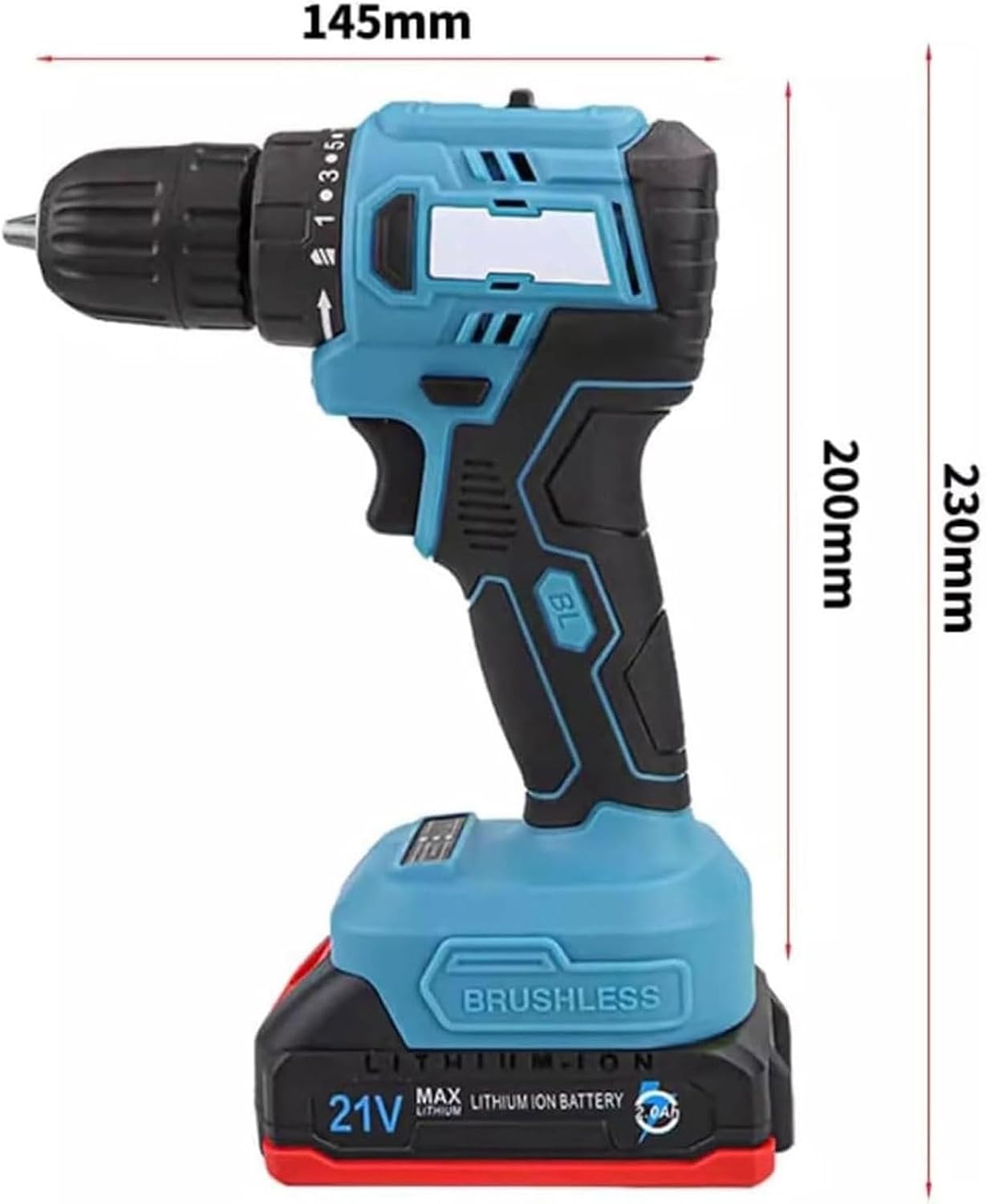 Electric Handheld Screw Capper, Cordless Screw Capper with 12 Pcs Screwing Heads, Bottle Capping Machine,350-1350 RPM Speed,Auto-Stop and Reverse Function,for 10-100mm Diameter