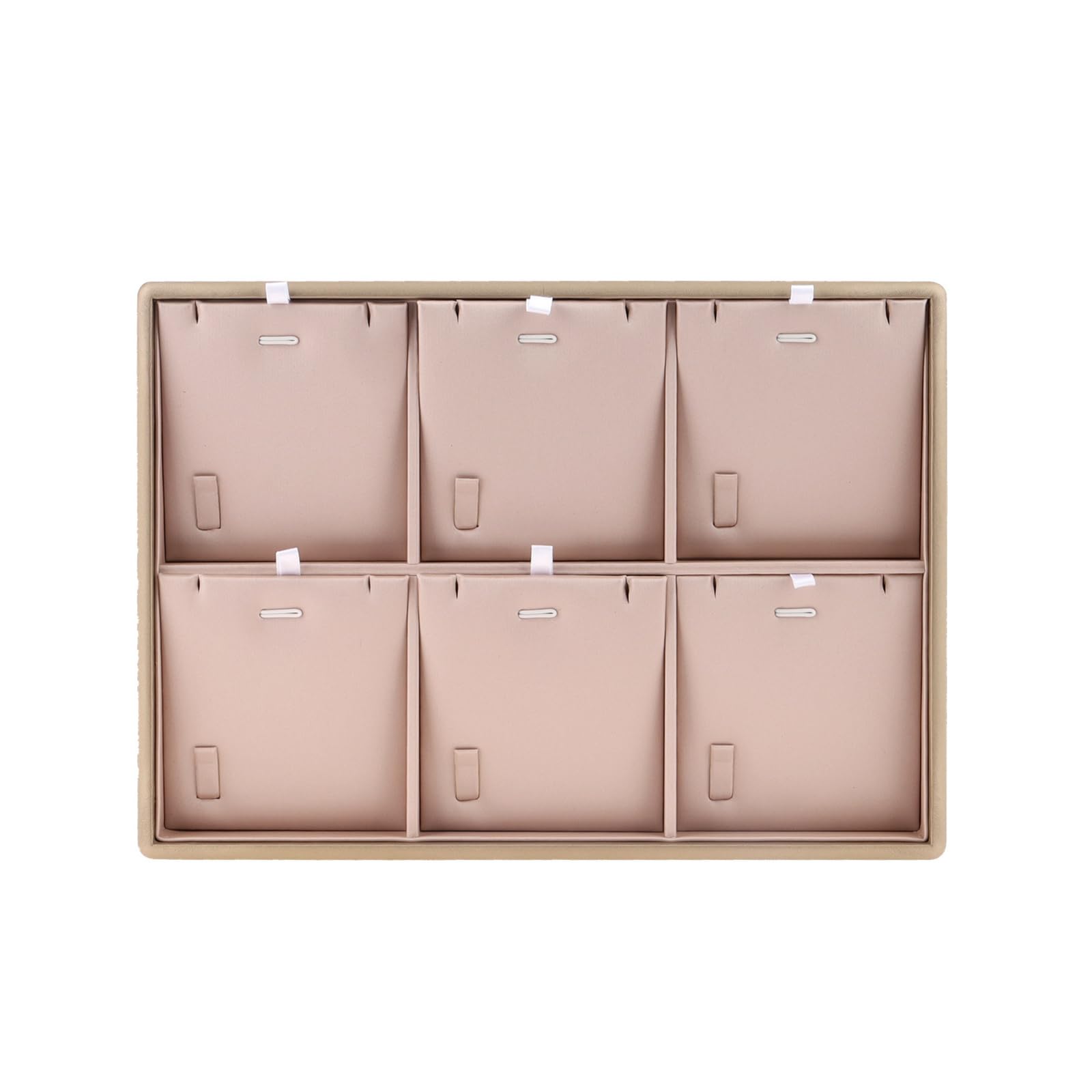 Fazvncv Particle Leather Jewelry Tray Featuring Multiple Sections to Tangling and Keep Accessories Neat Jewelry Shop Display