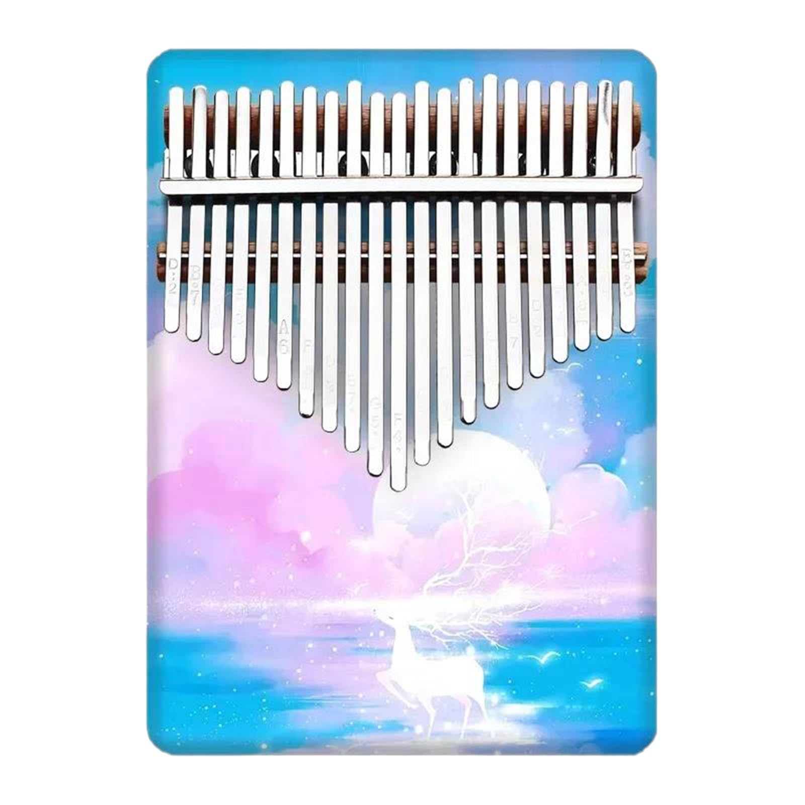 Professional Kalimba 21 Keys Kalimba Chromatic Small Wood Kalimbas Professional Musical Keyboard Beginner Thumbs Piano Instruments(Style 9)