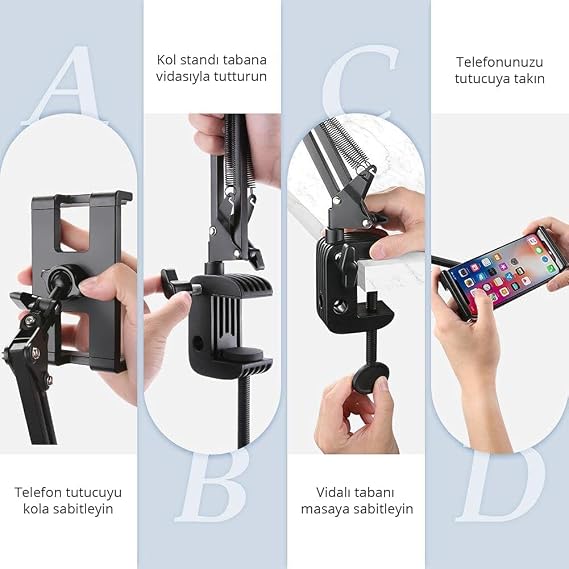 Ugreen Long Sleeve Adjustable Desktop Tablet and Phone Holder