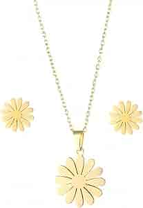 daisy♡14kgf 14k Gold Plated Daisy Flower Stud Earrings – GENEVIVE