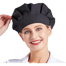 Nanxson 3pcs Unisex Chef Hat - Adjustable Elastic Work Cap - Kitchen Cooking Baker Chef Dust Cap CF9083
