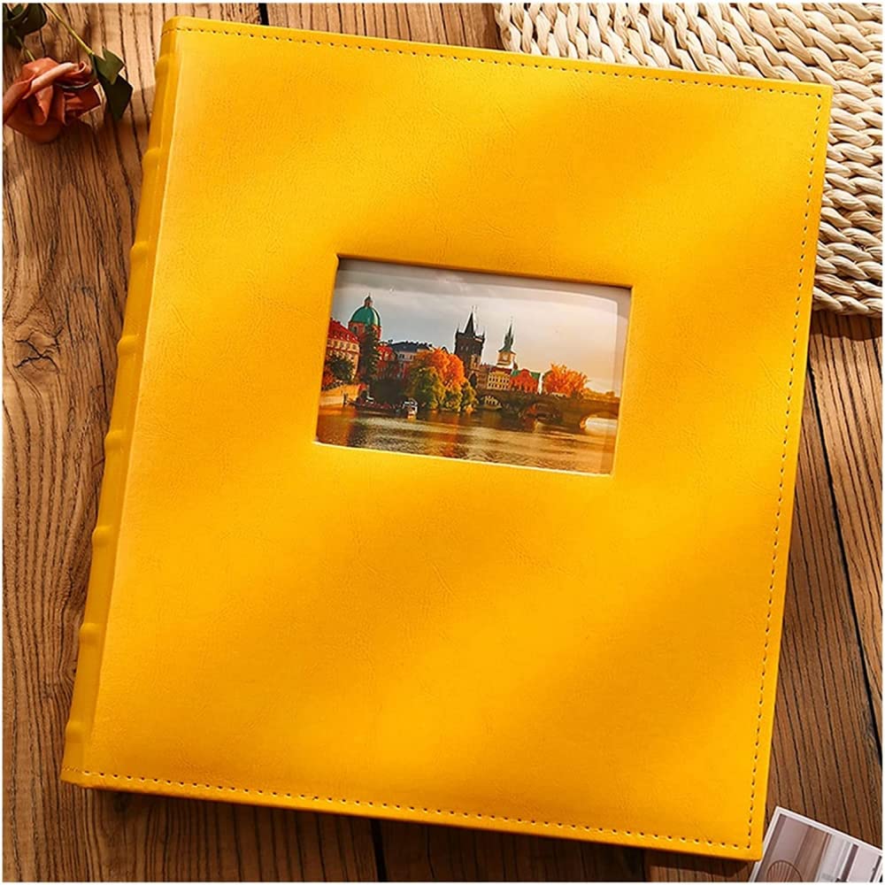 YXSH Álbum Álbum 6 Pulgadas 800 Estuche De Cuero De Gran Capacidad Álbum Familiar Álbum Infantil De Boda Álbum De Aniversario Álbum-A