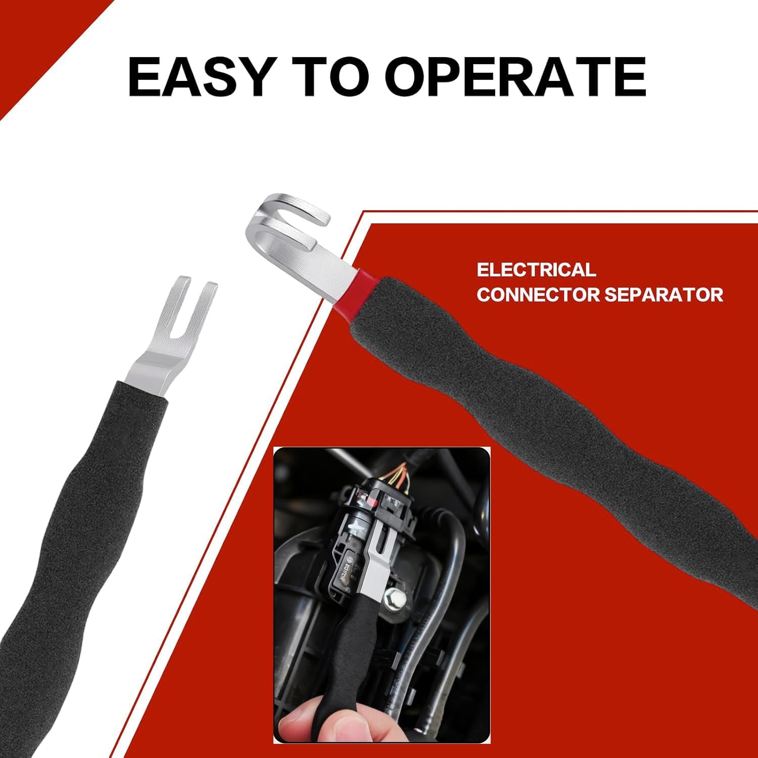 Automotive Electrical Terminal Connector Separator Removal Tool Remover, Dual End Electrical Terminal Release Remover Tool 13120 Universal for Most Vehicles