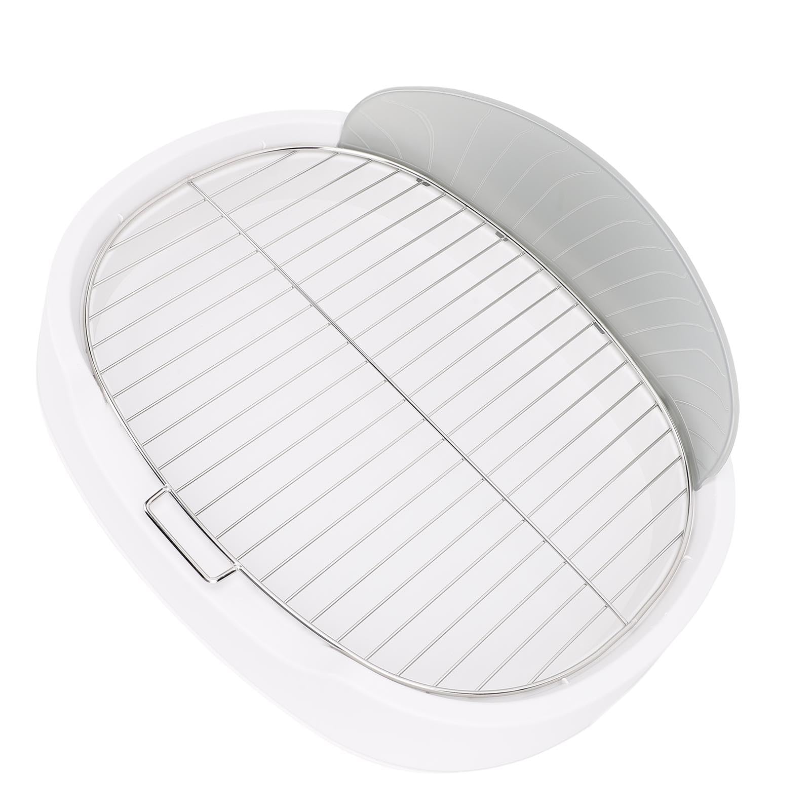 Generic Taca Treningowa na Nocnik dla Psa z osłoną przeciwbryzgową. Łatwa w Czyszczeniu Konstrukcja do Użytku w pomieszczeniach. Kompaktowy Rozmiar 51x42 Cm (WHITE)