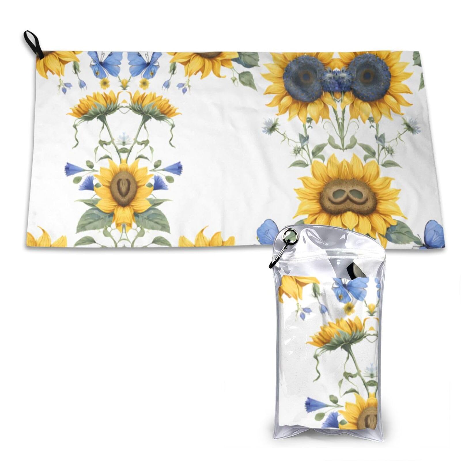Sunflowers Print Cooling Towel, Gym Towel,Cooling Towels For Neck, Soft Breathable Travel Cool Towel,Sports Towels For Gym,Camping