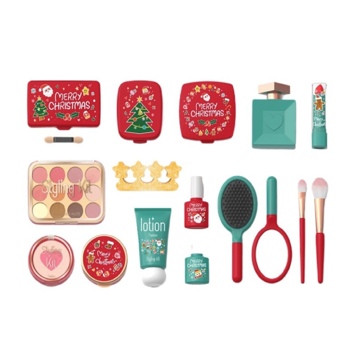 Serena&Jewel Pretend Makeup for Toddlers Toy Play Makeup Set for Kids 3-5, Toddler Makeup Kit