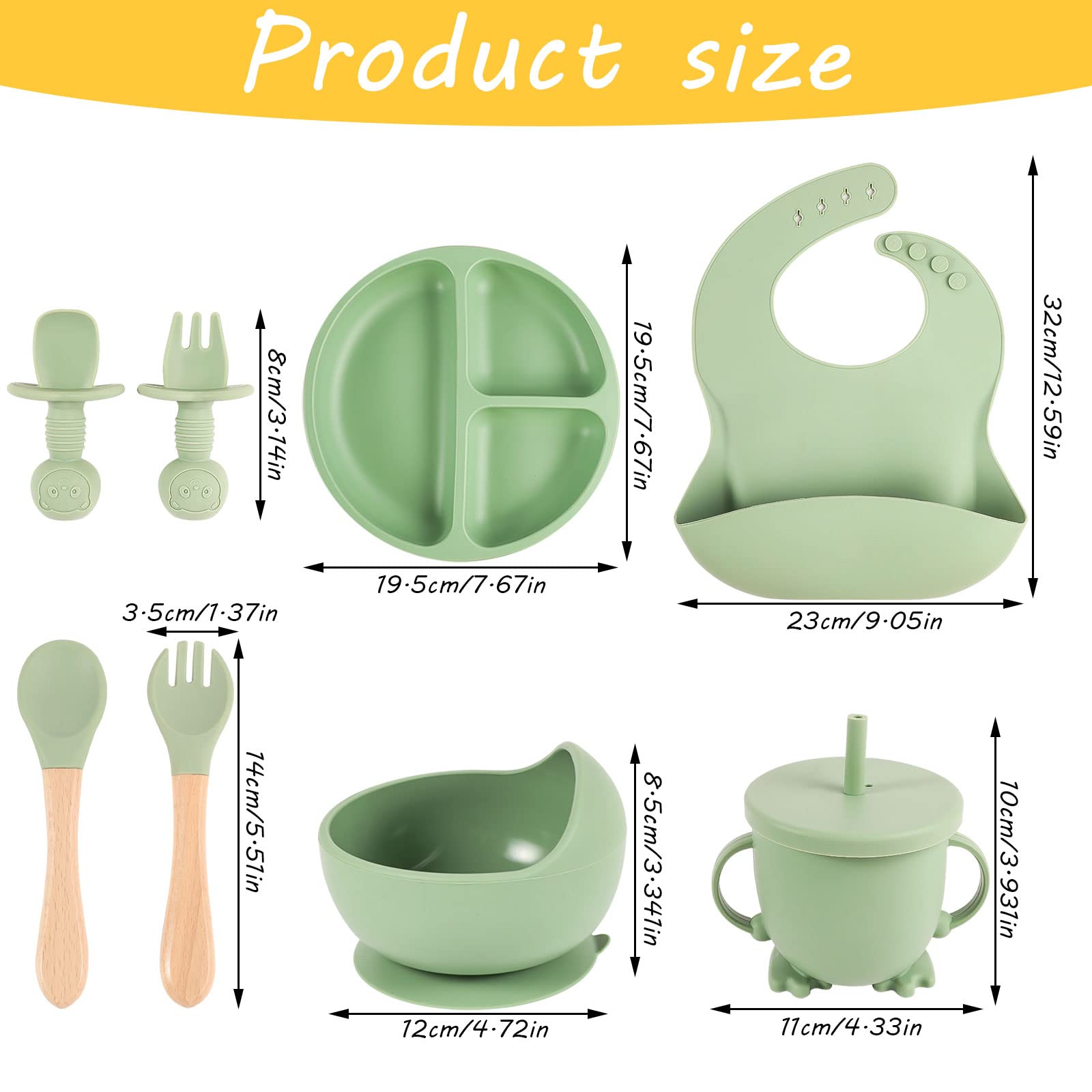 Ensemble De Vaisselle En Silicone Pour Bébé | ProÉcolo