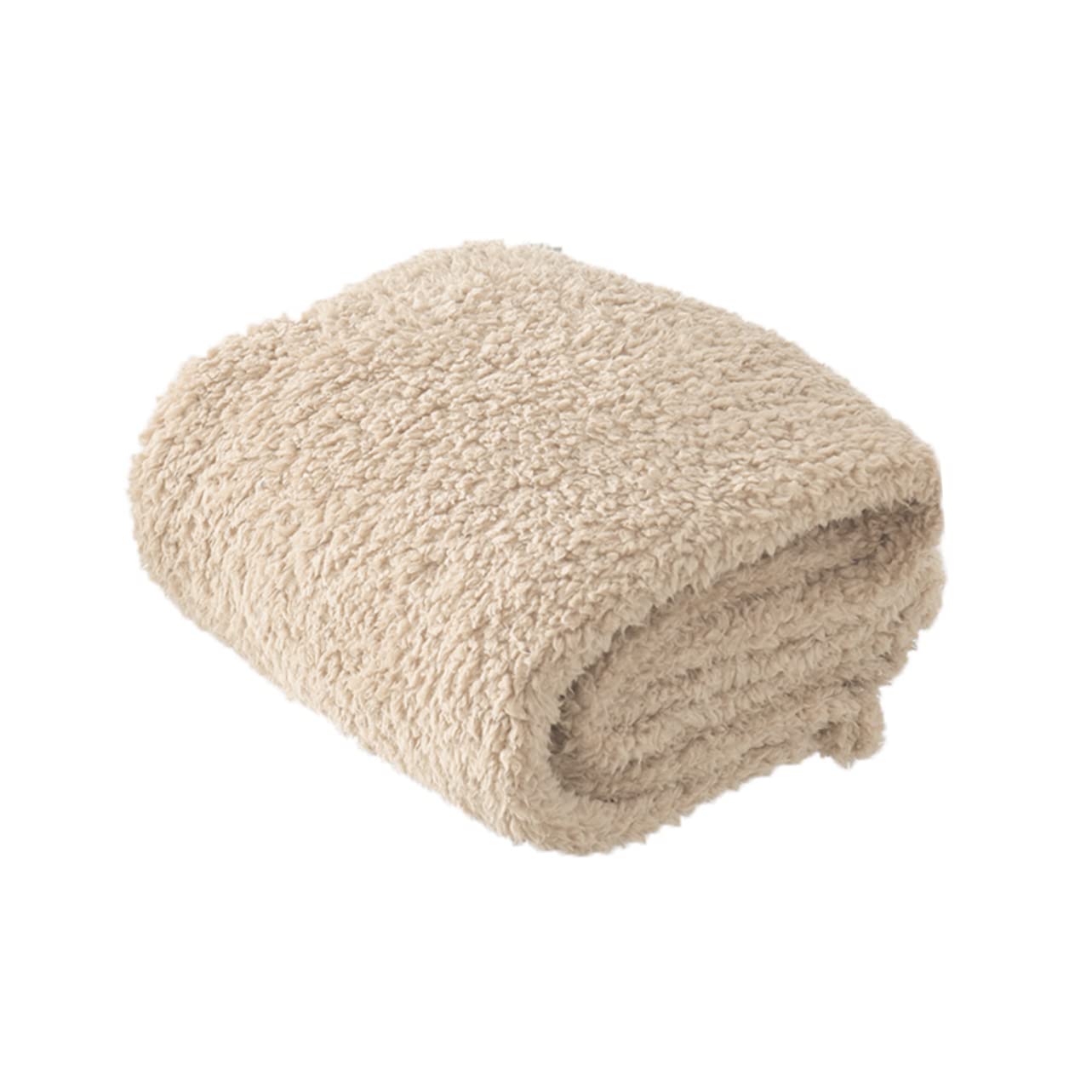 Manta para Perro de Felpa Cómoda, Tamaño L, Color Beige | Dormir y Tumbarse, Ligera y Fácil de Llevar, Superficie Tipo Alfombra, Uso en Mascotas