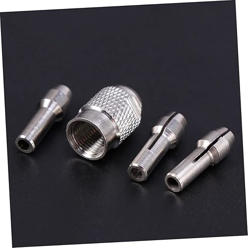 Miniatura 3 de Housoutil Pinzas de herramientas rotativas Pinzas de taladro de molienda eléctrica, 4 unids Pinzas de tuerca de pinza Chuck M8 Set ing System ing