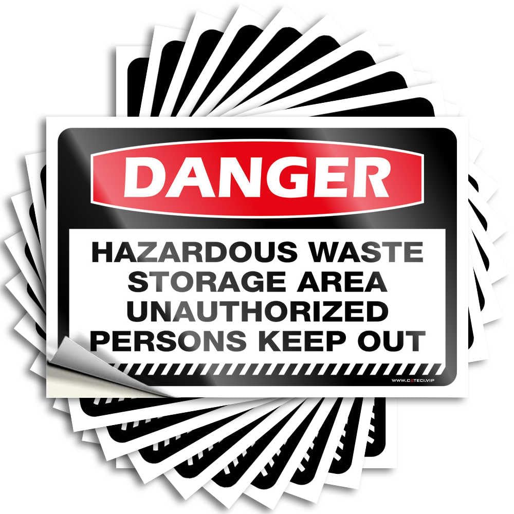 Tattoo Home Gifts Interior Encouraging Hard Danger Hazardous Storage Area Unauthorized Persons Keep Out - Scratch Resistant Stickers(12X18CM)