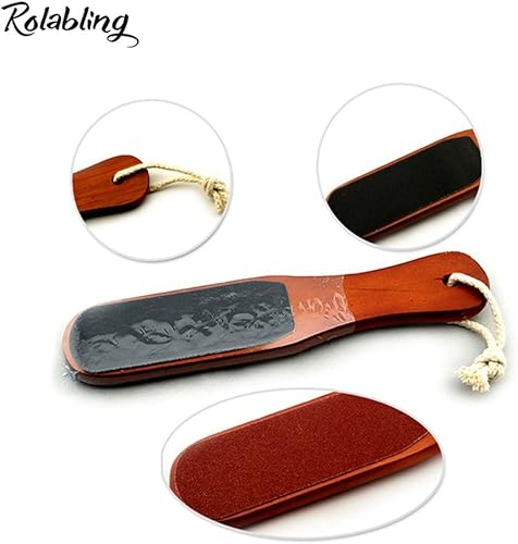 Miniatura 2 de Herramienta de pedicura para quitar piel dura con callos de madera de doble cara (tamaño 3)